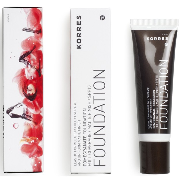 Korres Pomegranate Foundation Spf15 30ml Korres Pomegranate Foundation Spf15 30ml