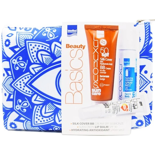 Luxurious Promo Sun Silk Cover Face Cream Bronze SPF50 75ml & Hydrating Antioxidant Spray Mist 50ml & Lip Balm 15ml Luxurious Promo Sun Silk Cover Face Cream Bronze SPF50 75ml & Hydrating Antioxidant Spray Mist 50ml & Lip Balm 15ml