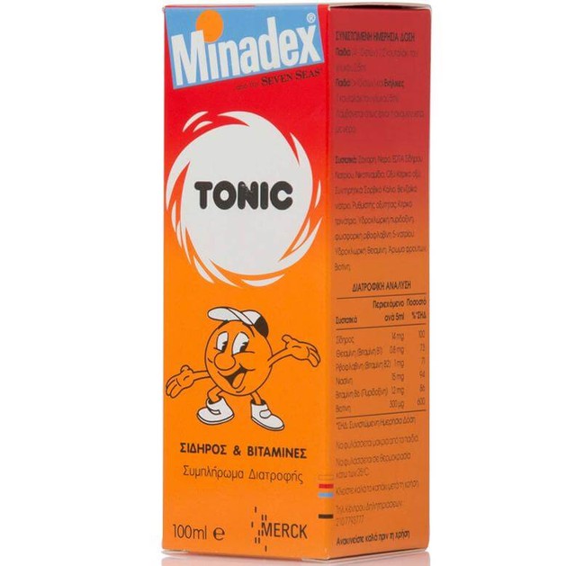 Seven Seas Minadex Tonic Πολυβιταμιχούχο Σιρόπι για τη Φυσιολογική Γνωστική Ανάπτυξη των Παιδιών 100 ml Seven Seas Minadex Tonic Πολυβιταμιχούχο Σιρόπι για τη Φυσιολογική Γνωστική Ανάπτυξη των Παιδιών 100 ml