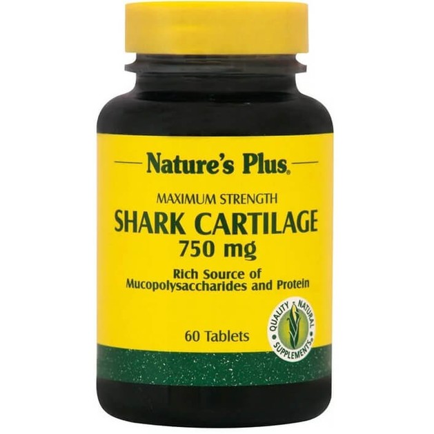 Nature\'s Plus Cartilage Shark 750mg Συμπλήρωμα Διατροφής Κατά της Αρθρίτιδας με Χόνδρο Καρχαρία 60 Tabs Nature\'s Plus Cartilage Shark 750mg Συμπλήρωμα Διατροφής Κατά της Αρθρίτιδας με Χόνδρο Καρχαρία 60 Tabs