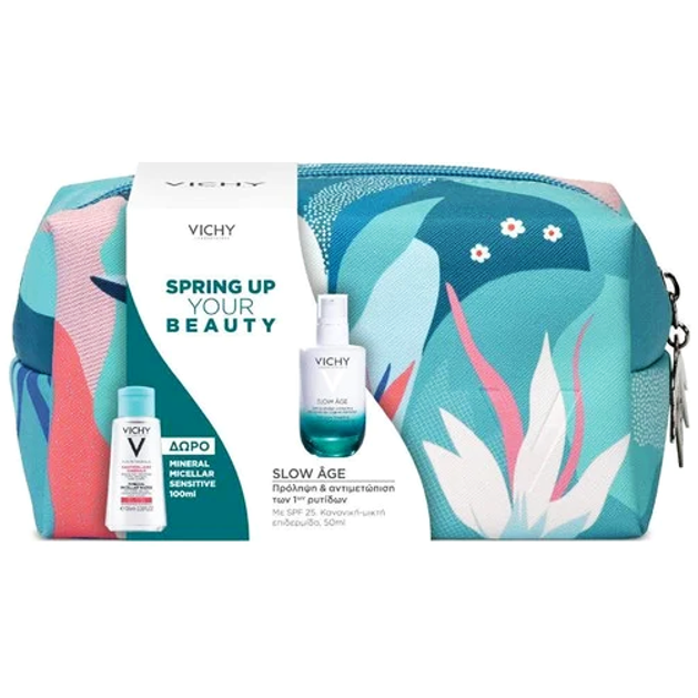 Vichy Promo Spring Up Your Beauty με Slow Age Fluid Spf25 50ml & Mineral Micellar Sensitive 100ml & Νεσεσέρ Vichy Promo Spring Up Your Beauty με Slow Age Fluid Spf25 50ml & Mineral Micellar Sensitive 100ml & Νεσεσέρ