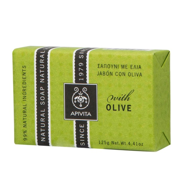 Apivita Natural Soap With Olive 125g Apivita Natural Soap With Olive 125g