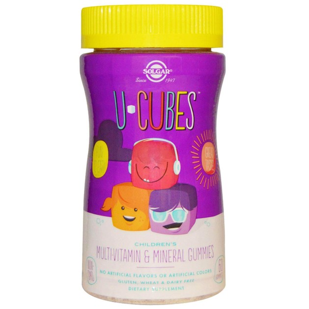 Solgar U Cubes Children\'s MultiVitamin & Mineral 60 gummies Solgar U Cubes Children\'s MultiVitamin & Mineral 60 gummies