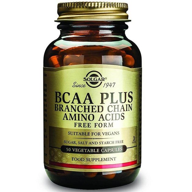 Solgar BCAA Plus Branched Chain Amino Acids 50veg.caps Solgar BCAA Plus Branched Chain Amino Acids 50veg.caps