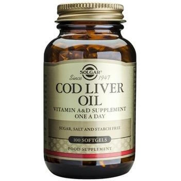 Solgar Norwegian Cod Liver Oil 100 softgels Solgar Norwegian Cod Liver Oil 100 softgels