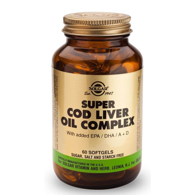 Solgar Super Cod Liver Oil Complex 60 softgels Solgar Super Cod Liver Oil Complex 60 softgels