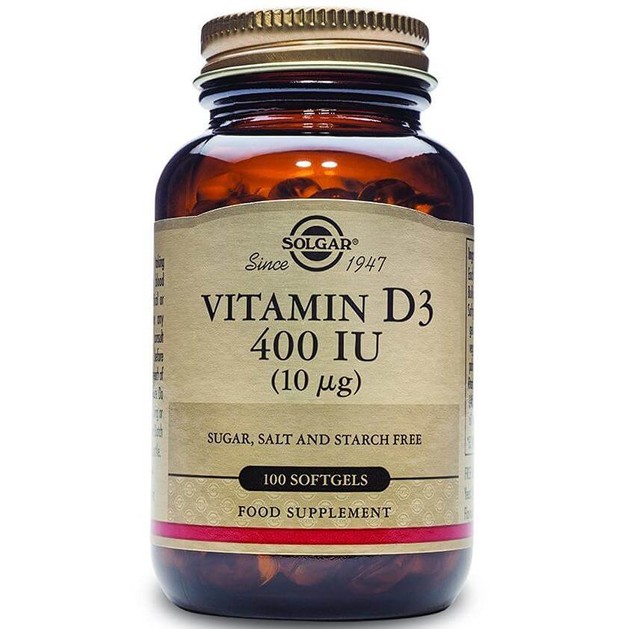 Solgar Vitamin D3 400iu 100 softgels Solgar Vitamin D3 400iu 100 softgels