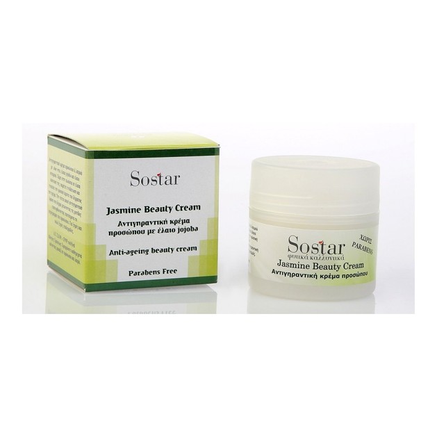 Sostar Jasmine Beauty Cream Αντιγηραντική Κρέμα Προσώπου για Ξηρές - Πολύ Ξηρές Επιδερμίδες 50ml Sostar Jasmine Beauty Cream Αντιγηραντική Κρέμα Προσώπου για Ξηρές - Πολύ Ξηρές Επιδερμίδες 50ml
