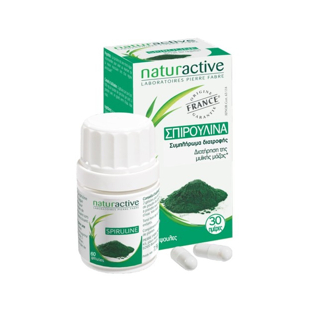 Naturactive Σπιρουλίνα Ιδανική για Διατήρηση Μυϊκής Μάζας Κατά τη Διάρκεια μιας Δίαιτας ή Μετά απο Έντονη Άσκηση 60caps Naturactive Σπιρουλίνα Ιδανική για Διατήρηση Μυϊκής Μάζας Κατά τη Διάρκεια μιας Δίαιτας ή Μετά απο Έντονη Άσκηση 60caps