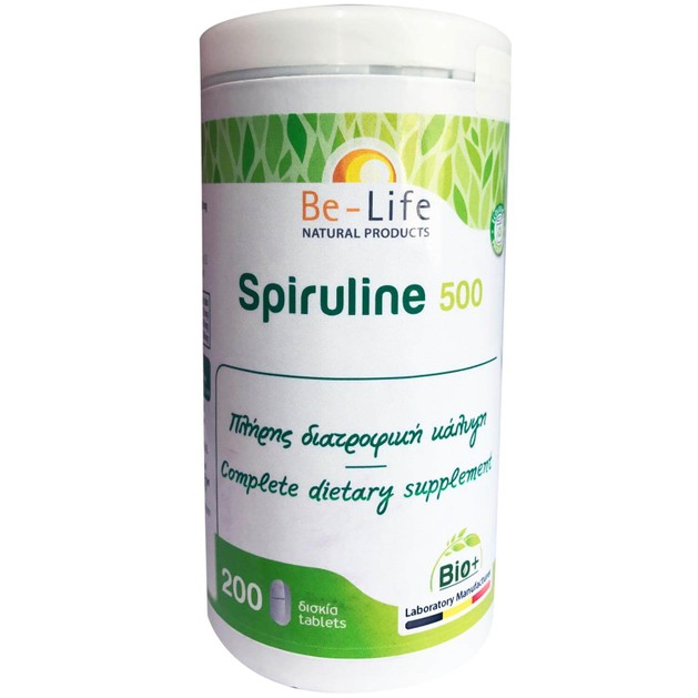 Be-Life Spiruline 500 Συμπλήρωμα Διατροφής για Πλήρη Διατροφική Κάλυψη του Οργανισμού 200 Δισκία Be-Life Spiruline 500 Συμπλήρωμα Διατροφής για Πλήρη Διατροφική Κάλυψη του Οργανισμού 200 Δισκία