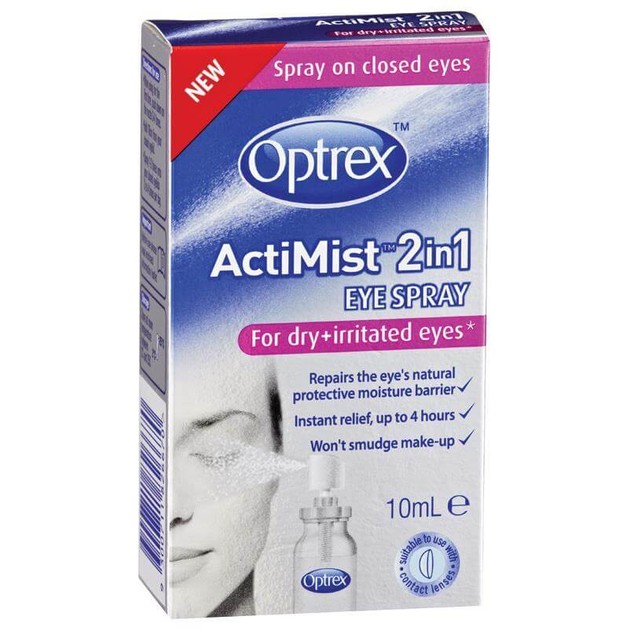 Optrex Actimist Σπρέι 2 σε 1 για Ξηρά & Ερεθισμένα Μάτια, με Διπλή Δράση, Αναζωογονεί & Ανακουφίζει 10ml Optrex Actimist Σπρέι 2 σε 1 για Ξηρά & Ερεθισμένα Μάτια, με Διπλή Δράση, Αναζωογονεί & Ανακουφίζει 10ml