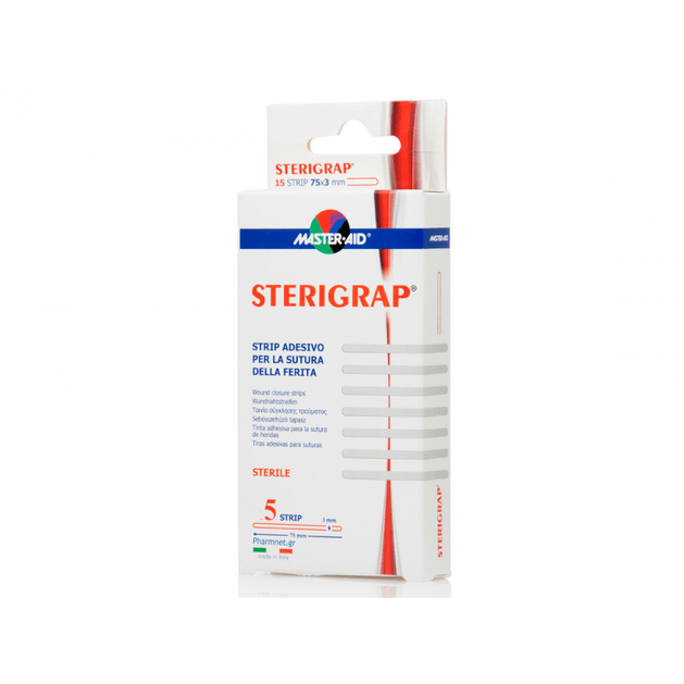 Master Aid Sterigrap Ταινία Σύγκλισης Τραυμάτων 5τεμ Master Aid Sterigrap Ταινία Σύγκλισης Τραυμάτων 5τεμ