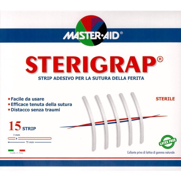 Master Aid Sterigrap Ταινία Σύγκλισης Τραυμάτων 15τεμ Master Aid Sterigrap Ταινία Σύγκλισης Τραυμάτων 15τεμ
