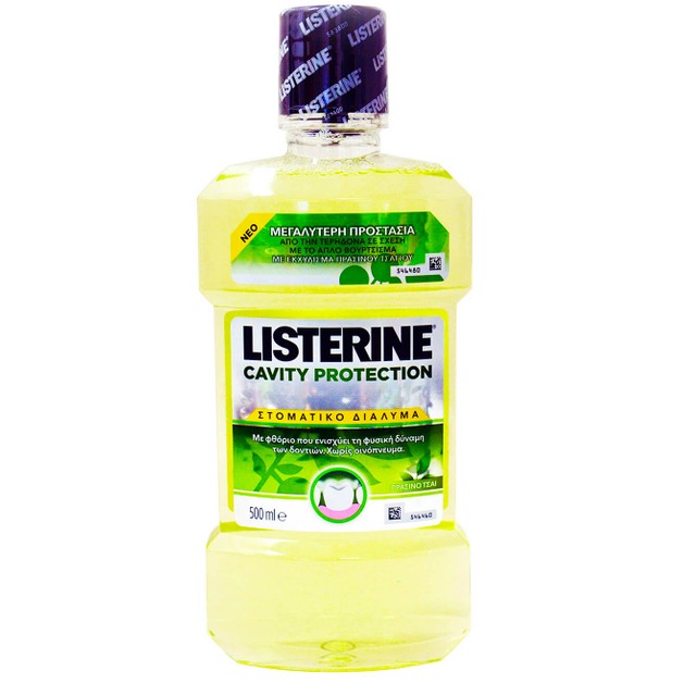 Listerine Cavity Protection Στοματικό Διάλυμα για Προστασία Από την Τερηδόνα με Πράσινο Τσάι 500ml Listerine Cavity Protection Στοματικό Διάλυμα για Προστασία Από την Τερηδόνα με Πράσινο Τσάι 500ml