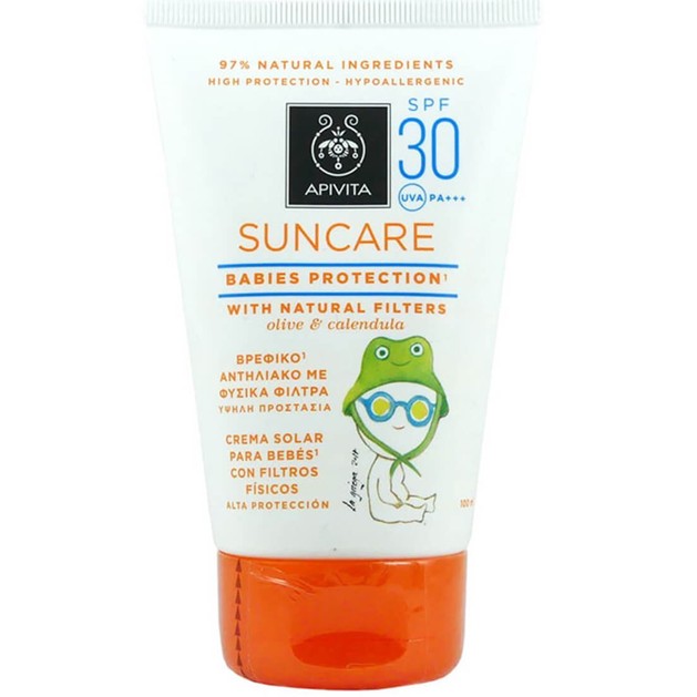 Apivita Suncare Babies Protection Spf30 Βρεφικό Αντηλιακό Υψηλής Προστασίας με Φυσικά Φίλτρα 100ml Apivita Suncare Babies Protection Spf30 Βρεφικό Αντηλιακό Υψηλής Προστασίας με Φυσικά Φίλτρα 100ml