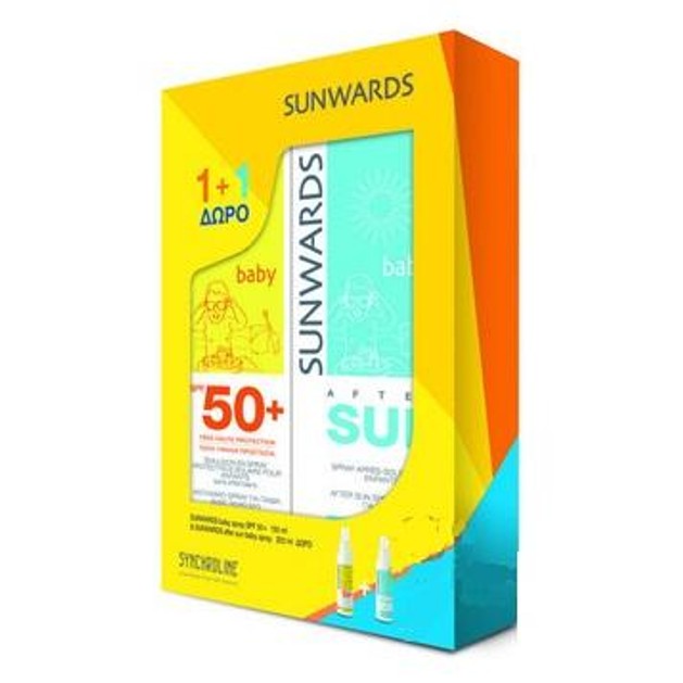 Synchroline Sunwards Baby Spray Spf50+ Παιδικό Αντηλιακό Σπρέι Γαλάκτωμα 150 ml & ΔΩΡΟ AfterSun Baby 200ml Synchroline Sunwards Baby Spray Spf50+ Παιδικό Αντηλιακό Σπρέι Γαλάκτωμα 150 ml & ΔΩΡΟ AfterSun Baby 200ml