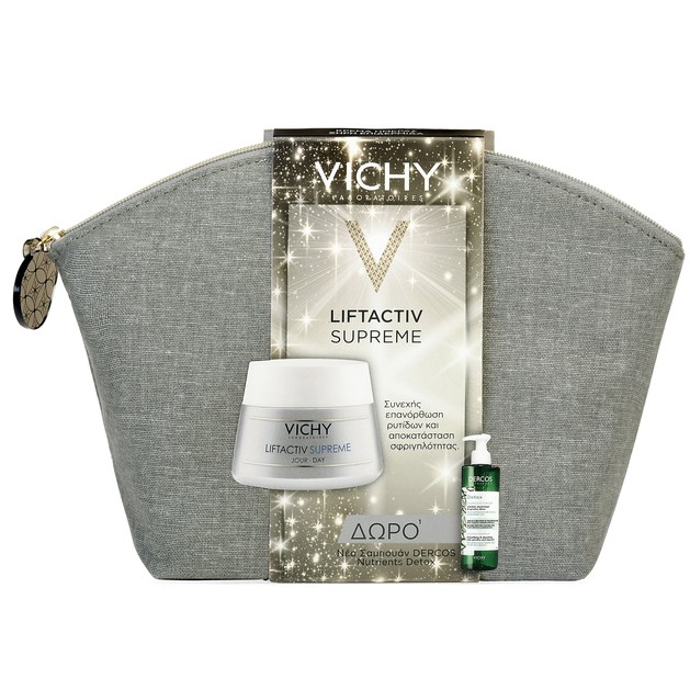 Vichy Πακέτο Προσφοράς Liftactiv Supreme Ξηρές Επιδερμίδες 50ml & Δώρο Dercos Nutrients Detox Εξισορροπητικό Σαμπουάν 100ml Vichy Πακέτο Προσφοράς Liftactiv Supreme Ξηρές Επιδερμίδες 50ml & Δώρο Dercos Nutrients Detox Εξισορροπητικό Σαμπουάν 100ml