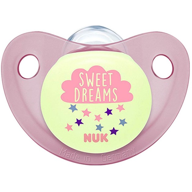 Nuk Trendline Night & Day Πιπίλα Σιλικόνης Χωρίς Κρίκο 1τμχ Nuk Trendline Night & Day Πιπίλα Σιλικόνης Χωρίς Κρίκο 1τμχ