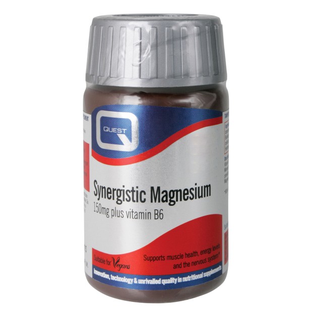 Quest Synergistic Magnesium Μαγνήσιο και Βιταμίνη Β6 90Tabs Quest Synergistic Magnesium Μαγνήσιο και Βιταμίνη Β6 90Tabs