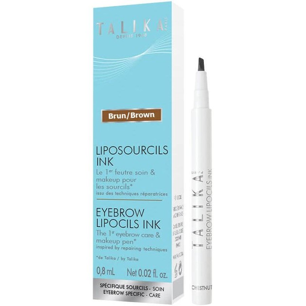 Talika Liposourcils Ink Brun/Brown Στυλό για τη Θρέψη & το Make Up των Φρυδιών Απόχρωση Καφέ 0.8ml Talika Liposourcils Ink Brun/Brown Στυλό για τη Θρέψη & το Make Up των Φρυδιών Απόχρωση Καφέ 0.8ml