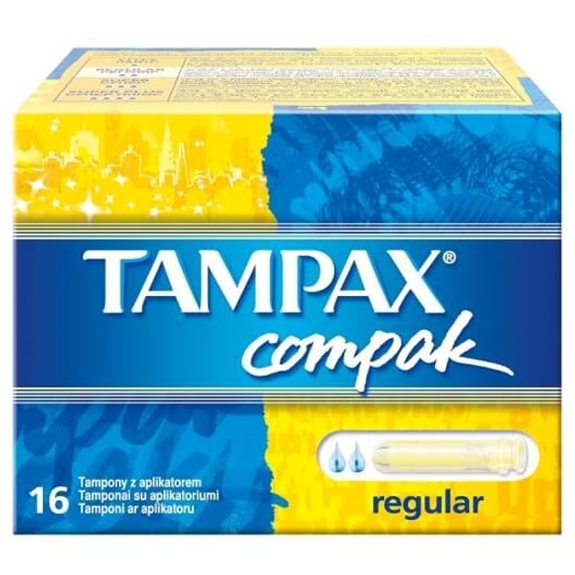 Tampax Compak Pearl Regular 16 τεμάχια Tampax Compak Pearl Regular 16 τεμάχια
