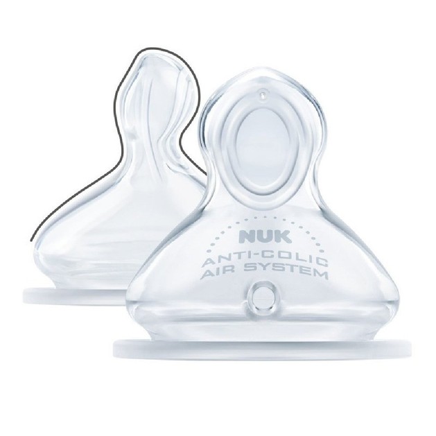 Nuk First Choice Plus Anti-Colic Teat Θηλή Σιλικόνης (6-18) με Extra Large Οπή 2 Τεμάχια (10.721.288) Nuk First Choice Plus Anti-Colic Teat Θηλή Σιλικόνης (6-18) με Extra Large Οπή 2 Τεμάχια (10.721.288)