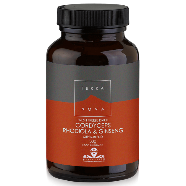 Terranova Cordyceps Rhodiola & Ginseng Άμεση Φυσική και Πνευματική Τόνωση για Υψηλές Επιδόσεις 30gr Terranova Cordyceps Rhodiola & Ginseng Άμεση Φυσική και Πνευματική Τόνωση για Υψηλές Επιδόσεις 30gr