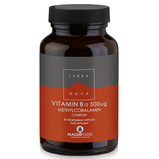 Terranova Vitamin Β12 500mg Complex Μοναδική Σύνθεση Βιταμίνης Β12 για Μέγιστη Απορρόφηση 50Caps Terranova Vitamin Β12 500mg Complex Μοναδική Σύνθεση Βιταμίνης Β12 για Μέγιστη Απορρόφηση 50Caps