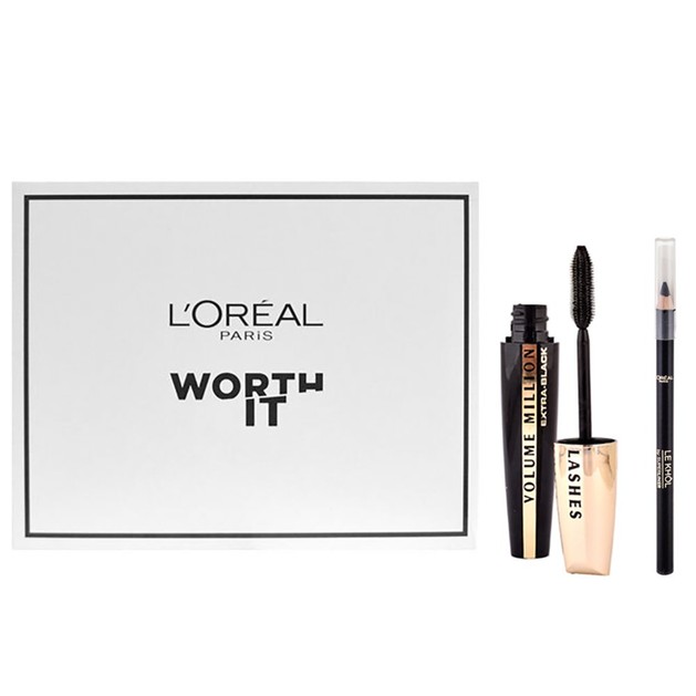 L\'oreal Paris Worth it Promo Volume Milion Lashes Extra Black Maskara 10.7ml & Superliner Le Khol Black 1.2gr L\'oreal Paris Worth it Promo Volume Milion Lashes Extra Black Maskara 10.7ml & Superliner Le Khol Black 1.2gr
