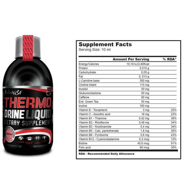 Biotech Usa Thermo Drine Liquid Λιποδιαλυτικό Συμπλήρωμα Διατροφής 500ml Biotech Usa Thermo Drine Liquid Λιποδιαλυτικό Συμπλήρωμα Διατροφής 500ml