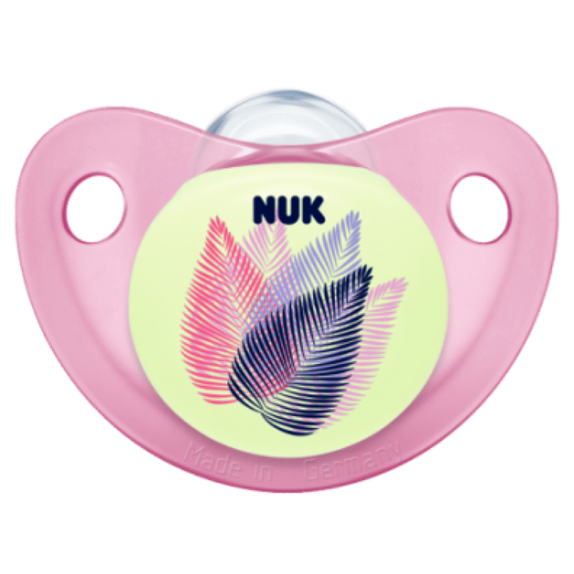 Nuk Trendline Night & Day Πιπίλα Σιλικόνης Χωρίς Κρίκο BPA Free Nuk Trendline Night & Day Πιπίλα Σιλικόνης Χωρίς Κρίκο BPA Free