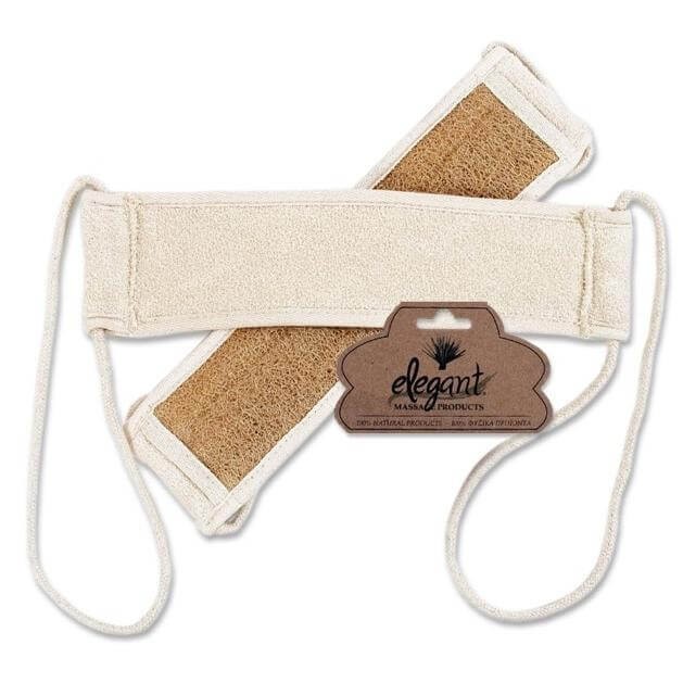 Elegant Τρίφτης Πλάτης Loofah Και Βαμβακερό Elegant Τρίφτης Πλάτης Loofah Και Βαμβακερό