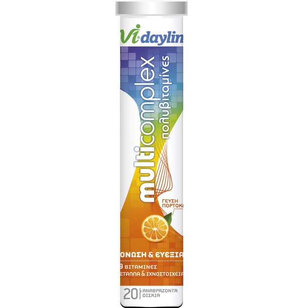 Abbot Vi-Daylin MultiComplex Πολυβιταμίνες για Τόνωση & Ευεξία 20 Αναβράζοντα Δισκία Abbot Vi-Daylin MultiComplex Πολυβιταμίνες για Τόνωση & Ευεξία 20 Αναβράζοντα Δισκία