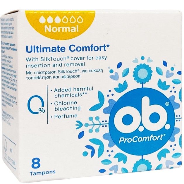 o.b ProComfort Normal Ταμπόν 8 τεμάχια o.b ProComfort Normal Ταμπόν 8 τεμάχια