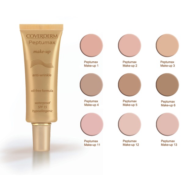 Coverderm Peptumax Make Up Spf15 30ml Αντιρυτιδικό Make Up με Αντηλιακή Προστασία Coverderm Peptumax Make Up Spf15 30ml Αντιρυτιδικό Make Up με Αντηλιακή Προστασία