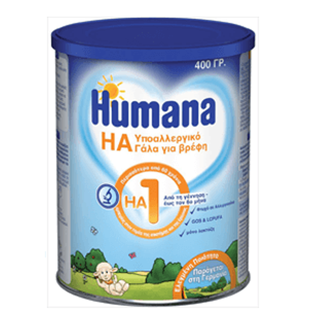 Humana Ha 1 Υποαλλεργικό Γάλα για Βρέφη 400Gr Humana Ha 1 Υποαλλεργικό Γάλα για Βρέφη 400Gr