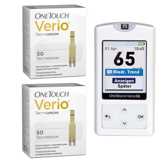 LifeScan Πακέτο Προσφοράς OneTouch Verio Test Strips Ταινίες 2 x 50τμχ & Δώρο OneTouch Verio IQ Συσκευή Μέτρησης Σακχάρου 1τμχ LifeScan Πακέτο Προσφοράς OneTouch Verio Test Strips Ταινίες 2 x 50τμχ & Δώρο OneTouch Verio IQ Συσκευή Μέτρησης Σακχάρου 1τμχ
