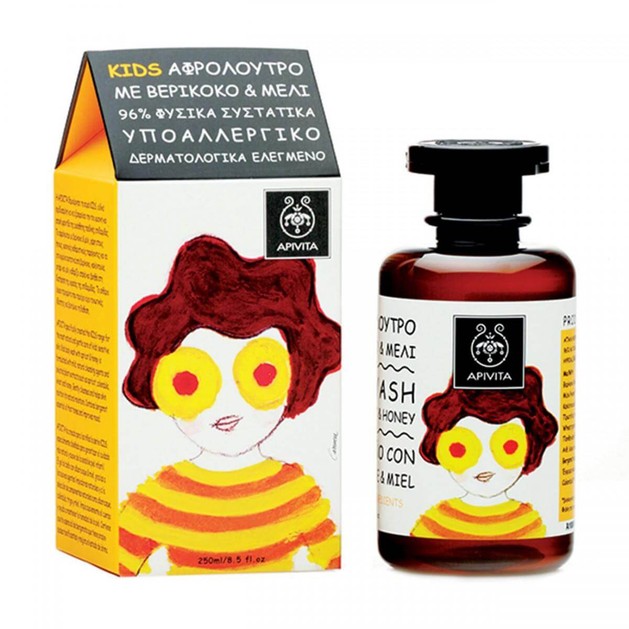 Apivita Kids Shower Gel With Apricot & Honey 250ml Apivita Kids Shower Gel With Apricot & Honey 250ml