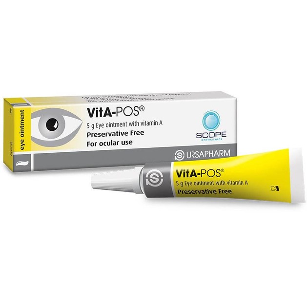 Ursapharm Vita-pos Eye Ointment Οφθαλμική Αλοιφή με Βιταμίνη Α 5gr Ursapharm Vita-pos Eye Ointment Οφθαλμική Αλοιφή με Βιταμίνη Α 5gr