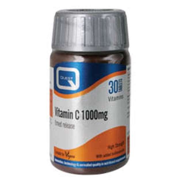 Quest Vitamin C 1000mg Timed Release Συμπλήρωμα Διατροφής Βιταμίνης C σε Συνδυασμό με Βιοφλαβονοειδή Quest Vitamin C 1000mg Timed Release Συμπλήρωμα Διατροφής Βιταμίνης C σε Συνδυασμό με Βιοφλαβονοειδή