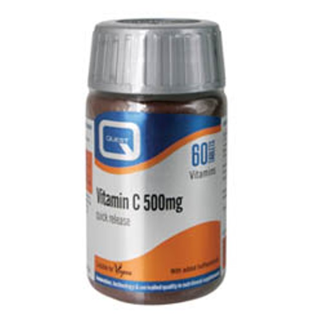 Quest Vitamin C 500mg Quick Release Βιταμίνη C Σε Συνδυασμό Με Βιοφλαβονοειδή 60tabs Quest Vitamin C 500mg Quick Release Βιταμίνη C Σε Συνδυασμό Με Βιοφλαβονοειδή 60tabs