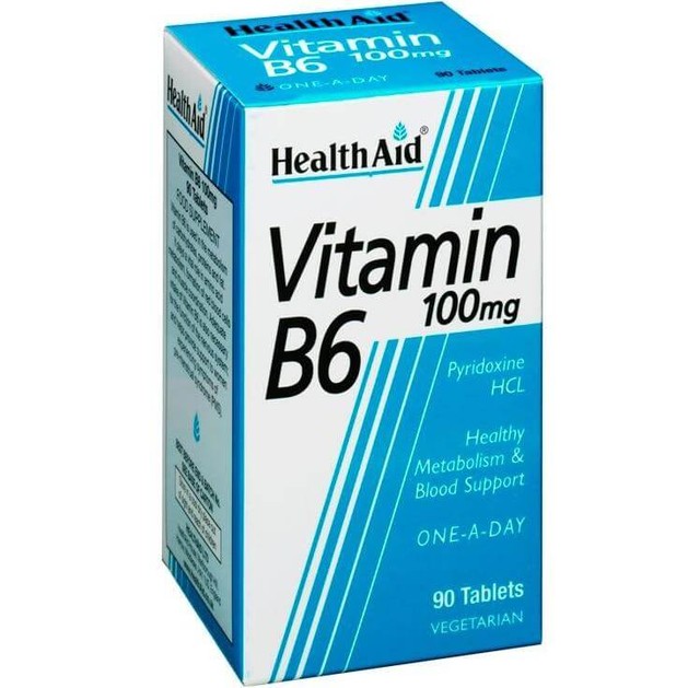 Health Aid Vitamin B6 100mg 90tabs Health Aid Vitamin B6 100mg 90tabs