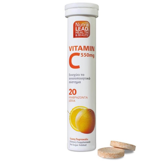 Nutralead Βιταμίνη C 550mg 20 Αναβρ. Δισκία Nutralead Βιταμίνη C 550mg 20 Αναβρ. Δισκία