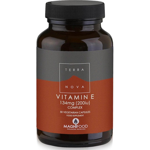 Terranova Vitamin E 200iu 134mg Complex Μοναδική Σύνθεση Βιταμίνης E Φυτικής Προέλευσης με Υπερτροφές 50veg.caps Terranova Vitamin E 200iu 134mg Complex Μοναδική Σύνθεση Βιταμίνης E Φυτικής Προέλευσης με Υπερτροφές 50veg.caps