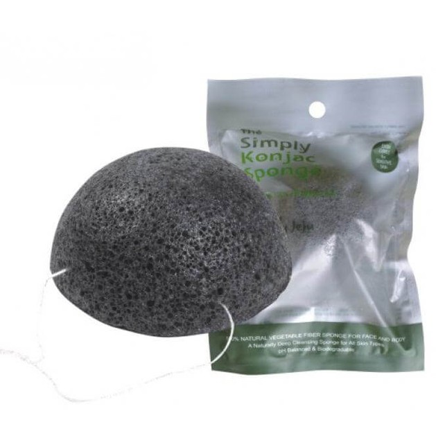 Pure Konjac Half Ball Μαύρο Σφουγγάρι 100% από Φυσικό Konjac Pure Konjac Half Ball Μαύρο Σφουγγάρι 100% από Φυσικό Konjac