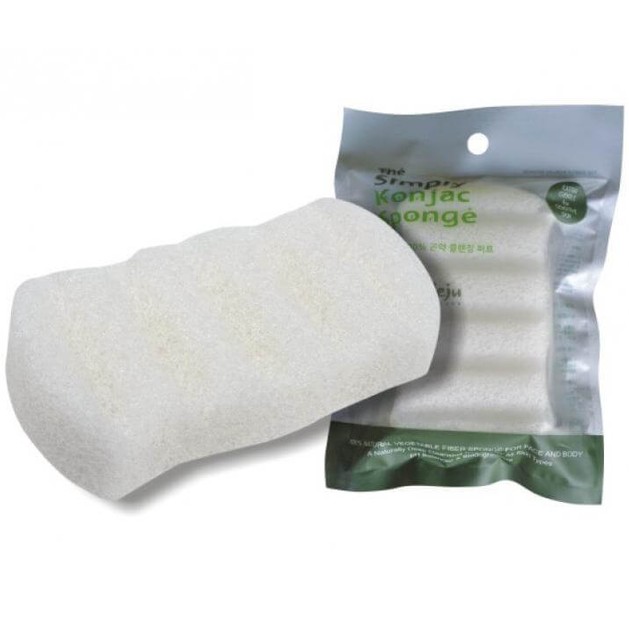 Pure Konjac Six Waves Λευκό Σφουγγάρι από 100% Φυσικό Konjac Pure Konjac Six Waves Λευκό Σφουγγάρι από 100% Φυσικό Konjac