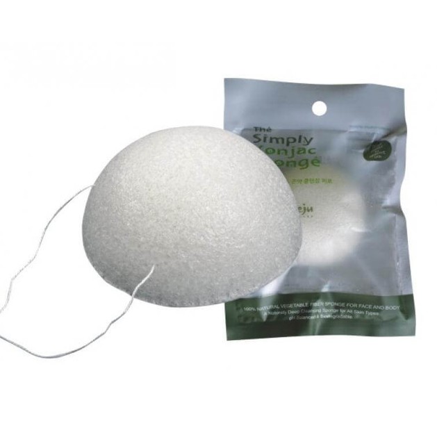 Pure Konjac Half Ball Λευκό Σφουγγάρι 100% από Φυσικό Konjac Pure Konjac Half Ball Λευκό Σφουγγάρι 100% από Φυσικό Konjac
