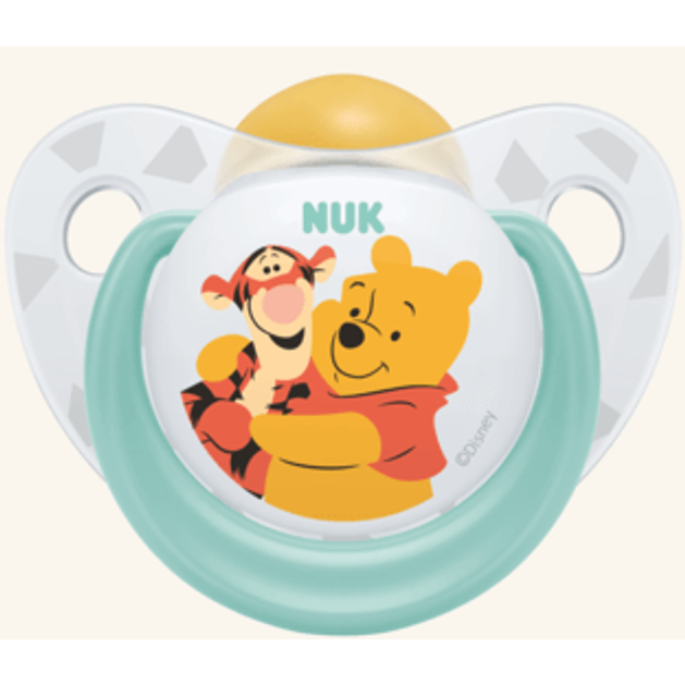 Nuk Trendline Disney Winnie the Pooh Πιπίλα Καουτσούκ με Κρίκο 1τμχ Nuk Trendline Disney Winnie the Pooh Πιπίλα Καουτσούκ με Κρίκο 1τμχ