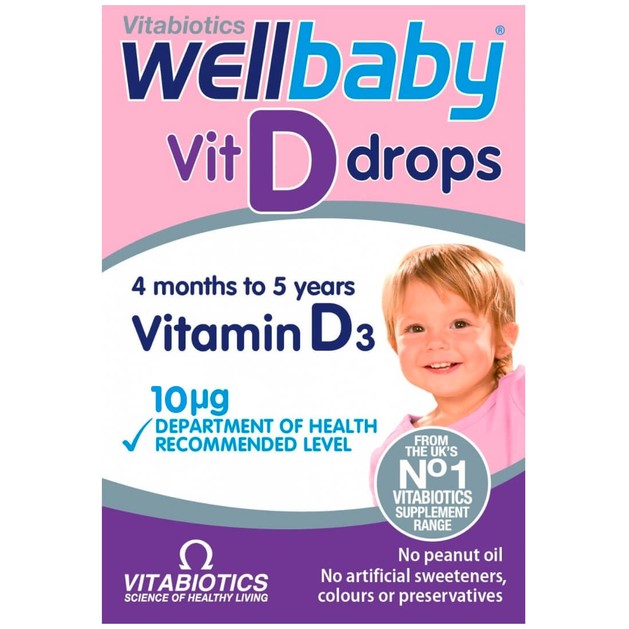 Vitabiotics Wellbaby Vit D Drops Vitamin D3 10mg 30ml Vitabiotics Wellbaby Vit D Drops Vitamin D3 10mg 30ml