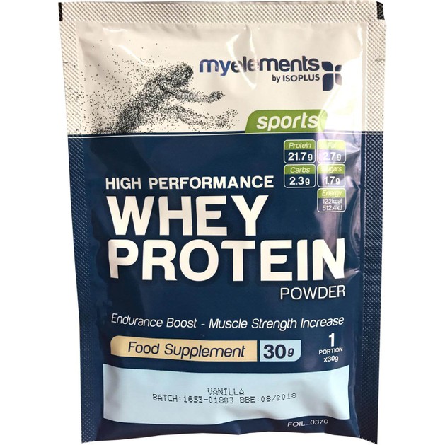 MyElements Sports High Performance Whey Protein Powder Συμπλήρωμα Διατροφής Υψηλής Ισχύος Πρωτεΐνη από 100% Ορό Γάλακτος 30gr MyElements Sports High Performance Whey Protein Powder Συμπλήρωμα Διατροφής Υψηλής Ισχύος Πρωτεΐνη από 100% Ορό Γάλακτος 30gr